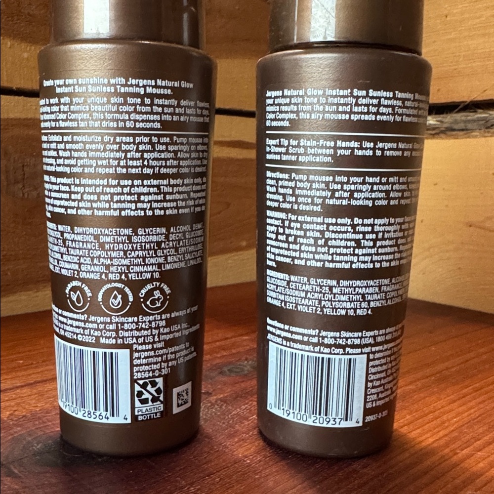 🌸FWP🌸Jergens Natural Glow Instant Sun self tanning mousse bundle - Picture 2 of 3